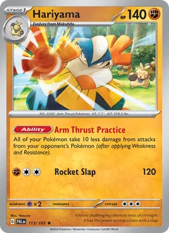 Hariyama, Paldea Evolved, no. 113