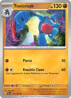 Toxicroak, Paldea Evolved, no. 115