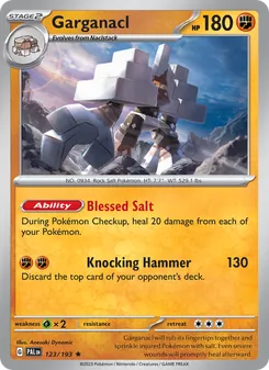 Garganacl, Paldea Evolved, no. 123