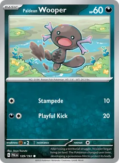 Paldean Wooper, Paldea Evolved, no. 129