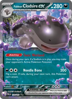 Paldean Clodsire ex, Paldea Evolved, no. 130