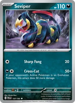 Seviper, Paldea Evolved, no. 137