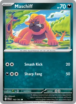 Maschiff, Paldea Evolved, no. 142