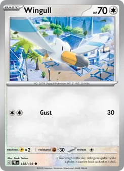 Wingull, Paldea Evolved, no. 158