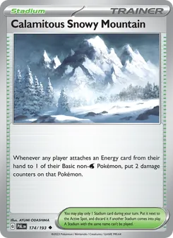 Calamitous Snowy Mountain, Paldea Evolved, no. 174