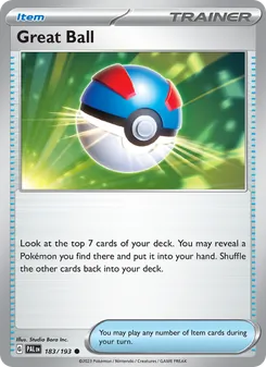 Great Ball, Paldea Evolved, no. 183