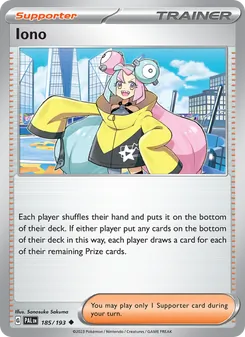 Iono, Paldea Evolved, no. 185