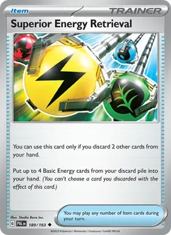 Superior Energy Retrieval, Paldea Evolved, no. 189