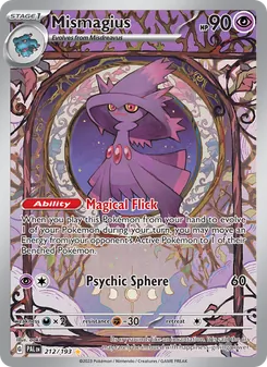 Mismagius, Paldea Evolved, no. 212
