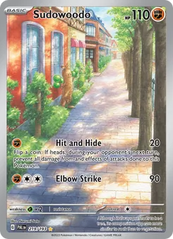 Sudowoodo, Paldea Evolved, no. 219