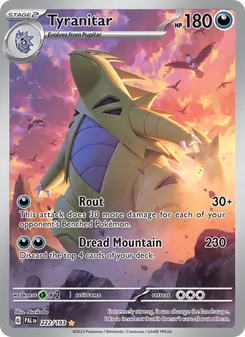 Tyranitar, Paldea Evolved, no. 222