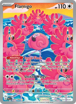 Flamigo, Paldea Evolved, no. 227