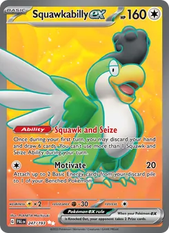 Squawkabilly ex, Paldea Evolved, no. 247