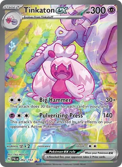 Tinkaton ex, Paldea Evolved, no. 262