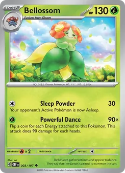 Bellossom, Obsidian Flames, no. 003