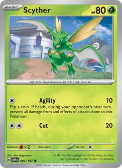 Scyther, Obsidian Flames, no. 004