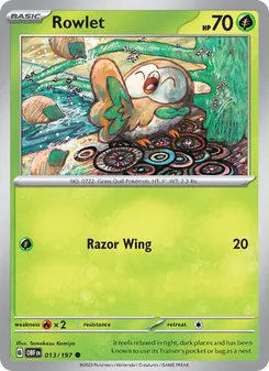 Rowlet, Obsidian Flames, no. 013