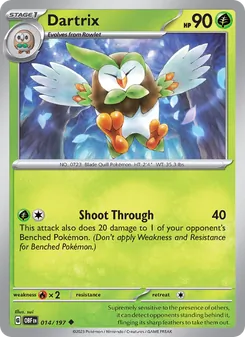 Dartrix, Obsidian Flames, no. 014