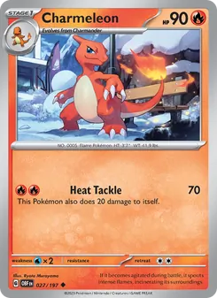 Charmeleon, Obsidian Flames, no. 027