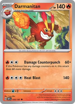 Darmanitan, Obsidian Flames, no. 035