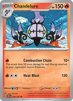 Chandelure, Obsidian Flames, no. 038