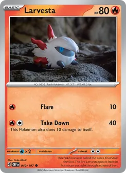 Larvesta, Obsidian Flames, no. 040