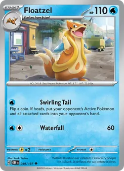Floatzel, Obsidian Flames, no. 049