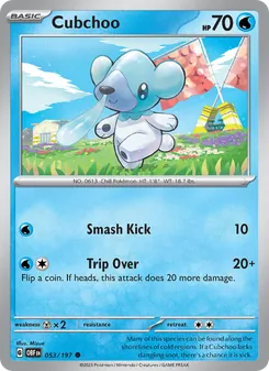 Cubchoo, Obsidian Flames, no. 053