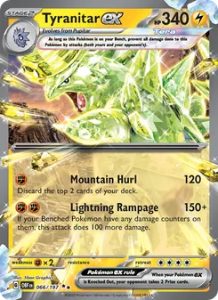 Tyranitar ex, Obsidian Flames, no. 066
