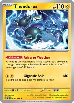 Thundurus, Obsidian Flames, no. 070