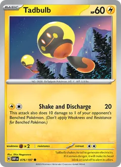 Tadbulb, Obsidian Flames, no. 076