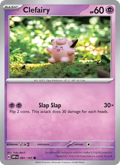 Clefairy, Obsidian Flames, no. 081