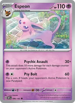 Espeon, Obsidian Flames, no. 086