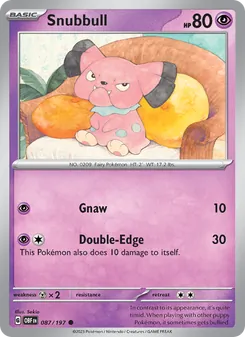 Snubbull, Obsidian Flames, no. 087