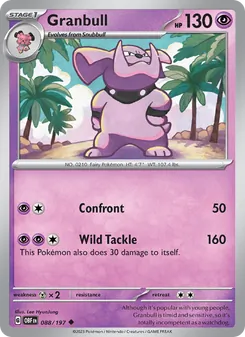 Granbull, Obsidian Flames, no. 088