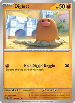 Diglett, Obsidian Flames, no. 103