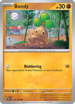 Bonsly, Obsidian Flames, no. 110