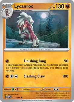 Lycanroc, Obsidian Flames, no. 117