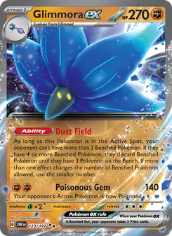 Glimmora ex, Obsidian Flames, no. 123