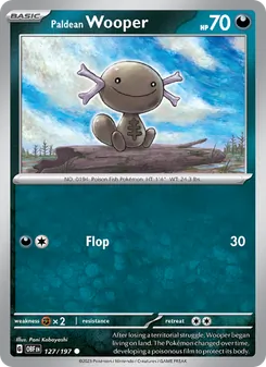 Paldean Wooper, Obsidian Flames, no. 127