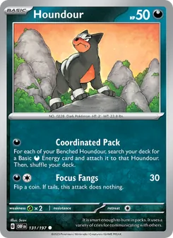 Houndour, Obsidian Flames, no. 131