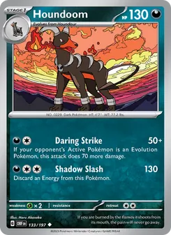 Houndoom, Obsidian Flames, no. 133