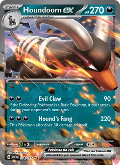 Houndoom ex, Obsidian Flames, no. 134