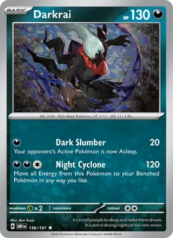 Darkrai, Obsidian Flames, no. 136