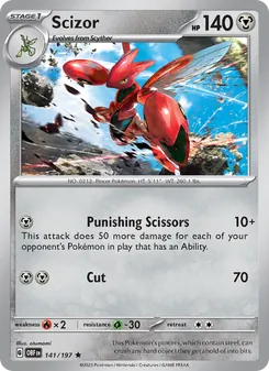 Scizor, Obsidian Flames, no. 141