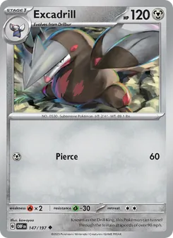 Excadrill, Obsidian Flames, no. 147