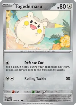 Togedemaru, Obsidian Flames, no. 151