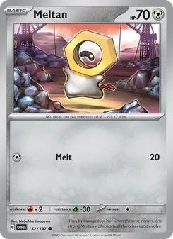 Meltan, Obsidian Flames, no. 152
