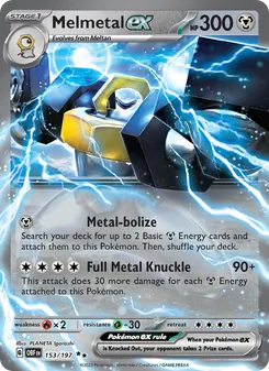 Melmetal ex, Obsidian Flames, no. 153