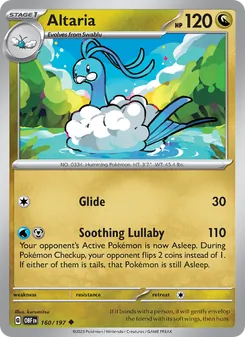 Altaria, Obsidian Flames, no. 160